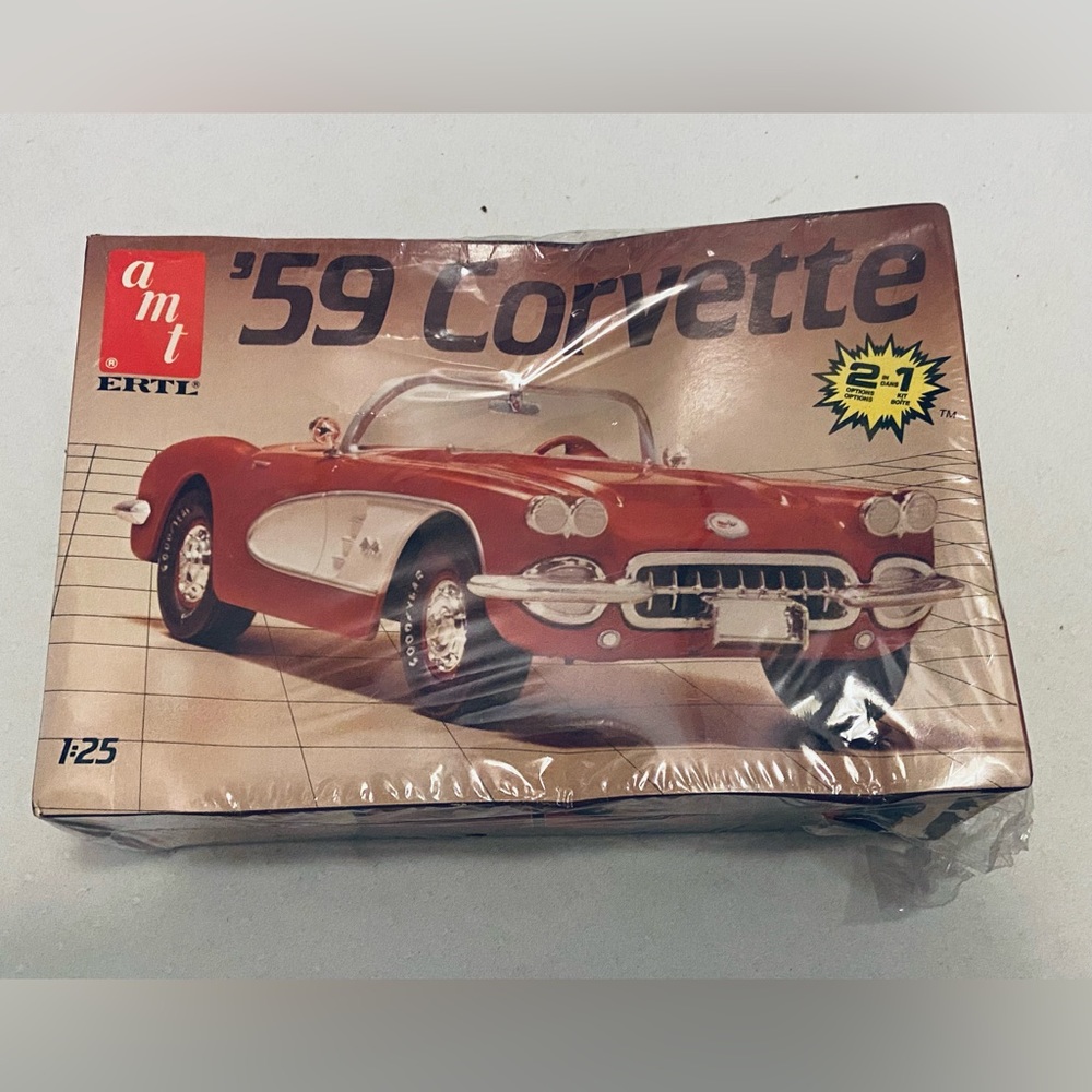 AMT 1959 Chevy Corvette Model Kit, Sealed